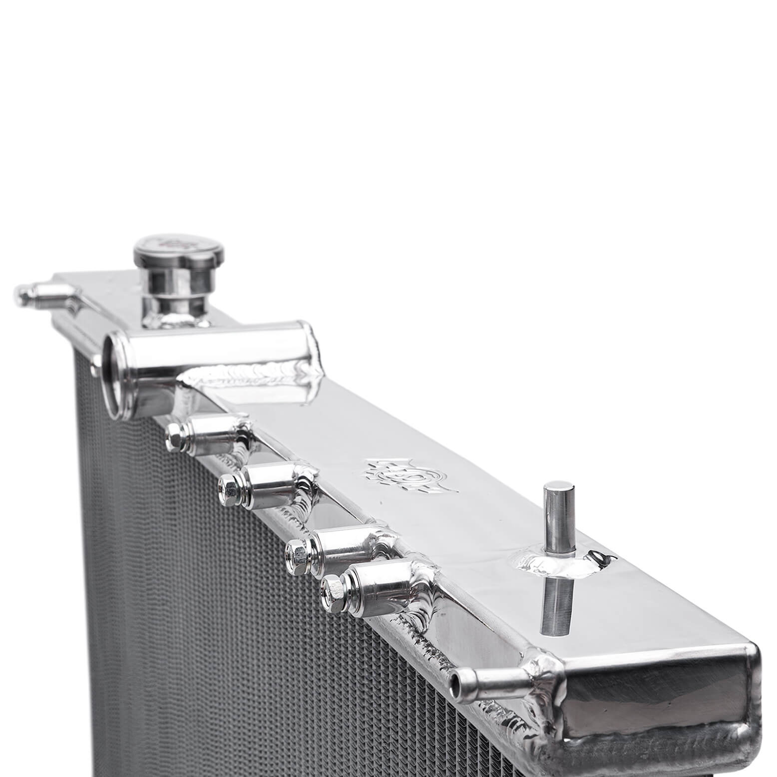 COBB 2-Row Aluminum Radiator, 2002-2007 WRX & 2004-2007 STi - Angle 4