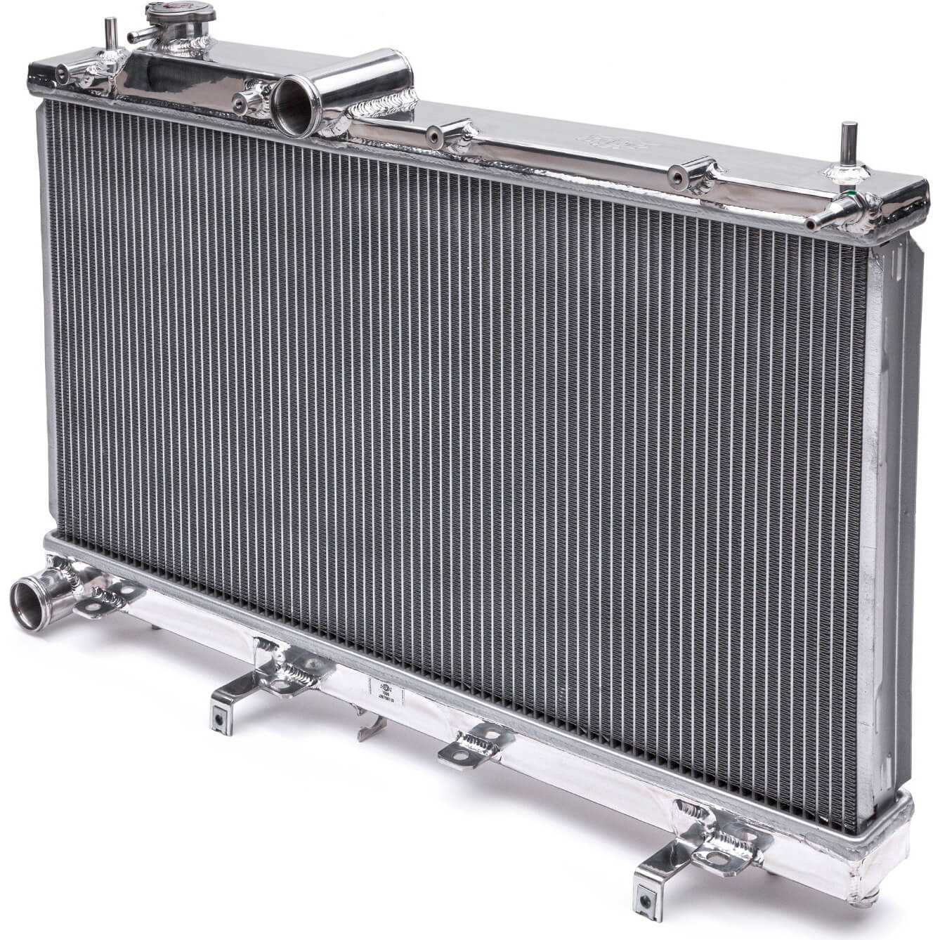 COBB 2-Row Aluminum Radiator, 2008-2014 WRX & 2008-2021 STi - Angle 2
