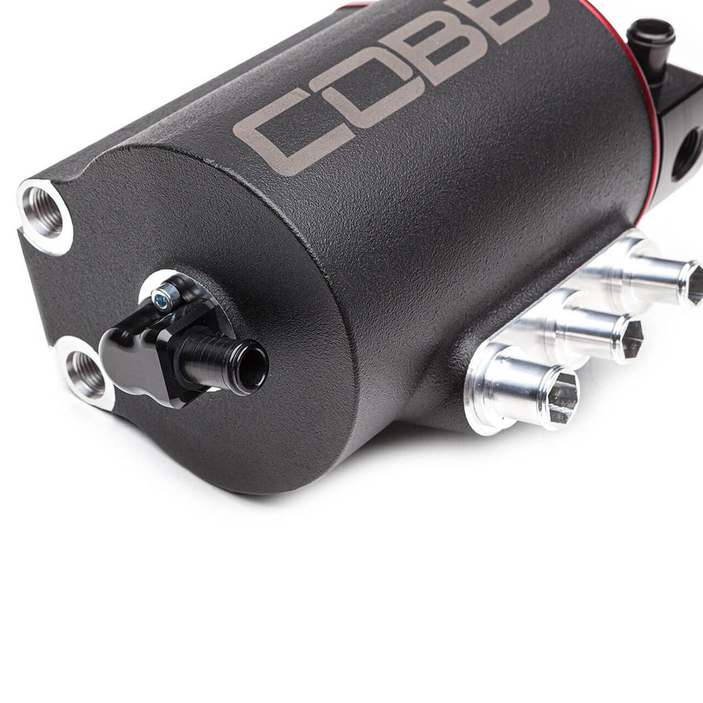 COBB Air/Oil Separator Kit, 2008-2014 WRX & 2008-2021 STi - Angle 3