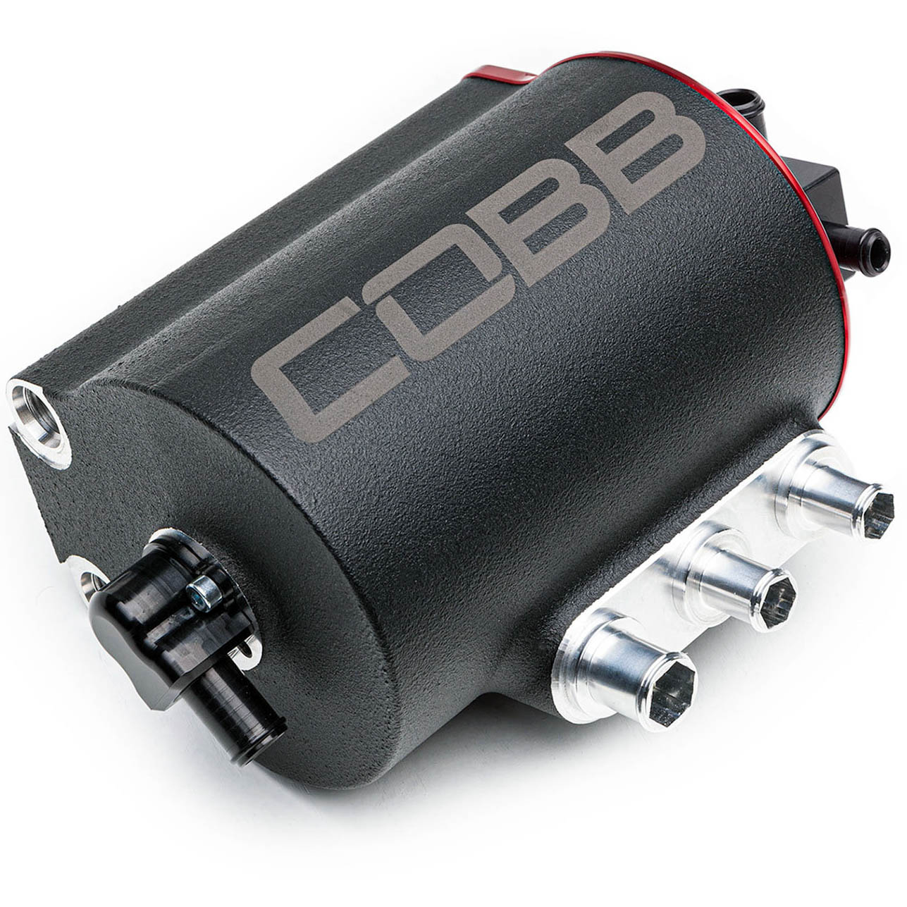 COBB Air/Oil Separator Kit, 2008-2014 WRX & 2008-2021 STi - Angle 4