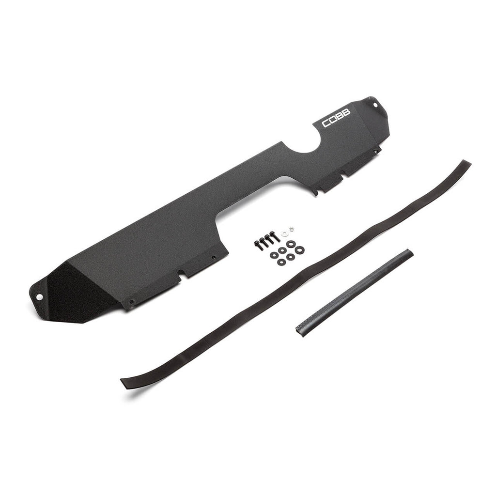 COBB Aluminum Radiator Shroud (Wrinkle Black), 2015-2021 STi & 2015-2021 WRX