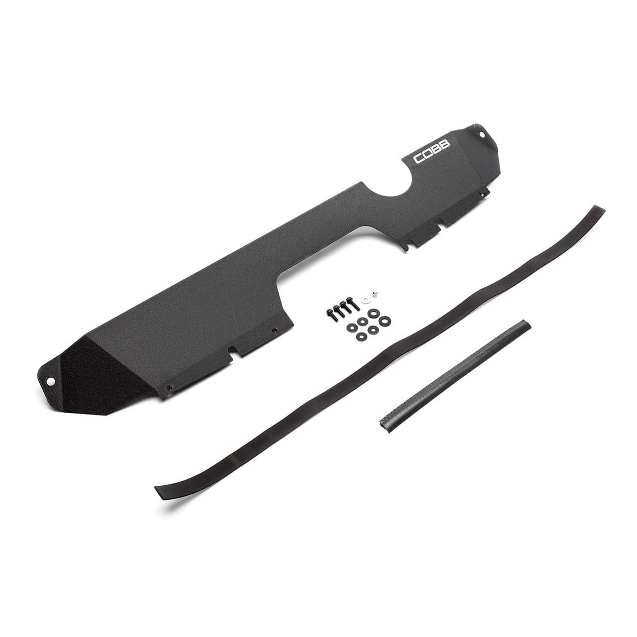 COBB Aluminum Radiator Shroud (Wrinkle Black), 2015-2021 STi & 2015-2021 WRX