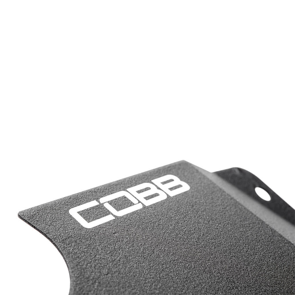 COBB Aluminum Radiator Shroud (Wrinkle Black), 2015-2021 STi & 2015-2021 WRX - Angle 2