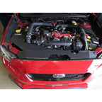 COBB Aluminum Radiator Shroud (Wrinkle Black), 2015-2021 STi & 2015-2021 WRX - Angle 3