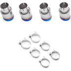 COBB Blued Titanium Tip Kit, 2011-2021 STi & 2011-2026 WRX - Angle 2