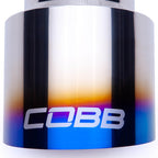 COBB Blued Titanium Tip Kit, 2011-2021 STi & 2011-2026 WRX - Angle 3