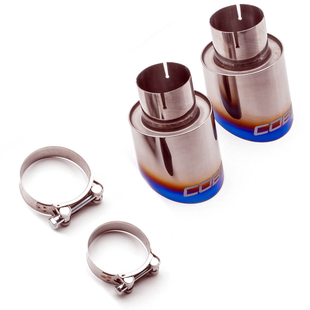 COBB Blued Titanium Tip Kit, 2014-2022 Golf GTI - Angle 2