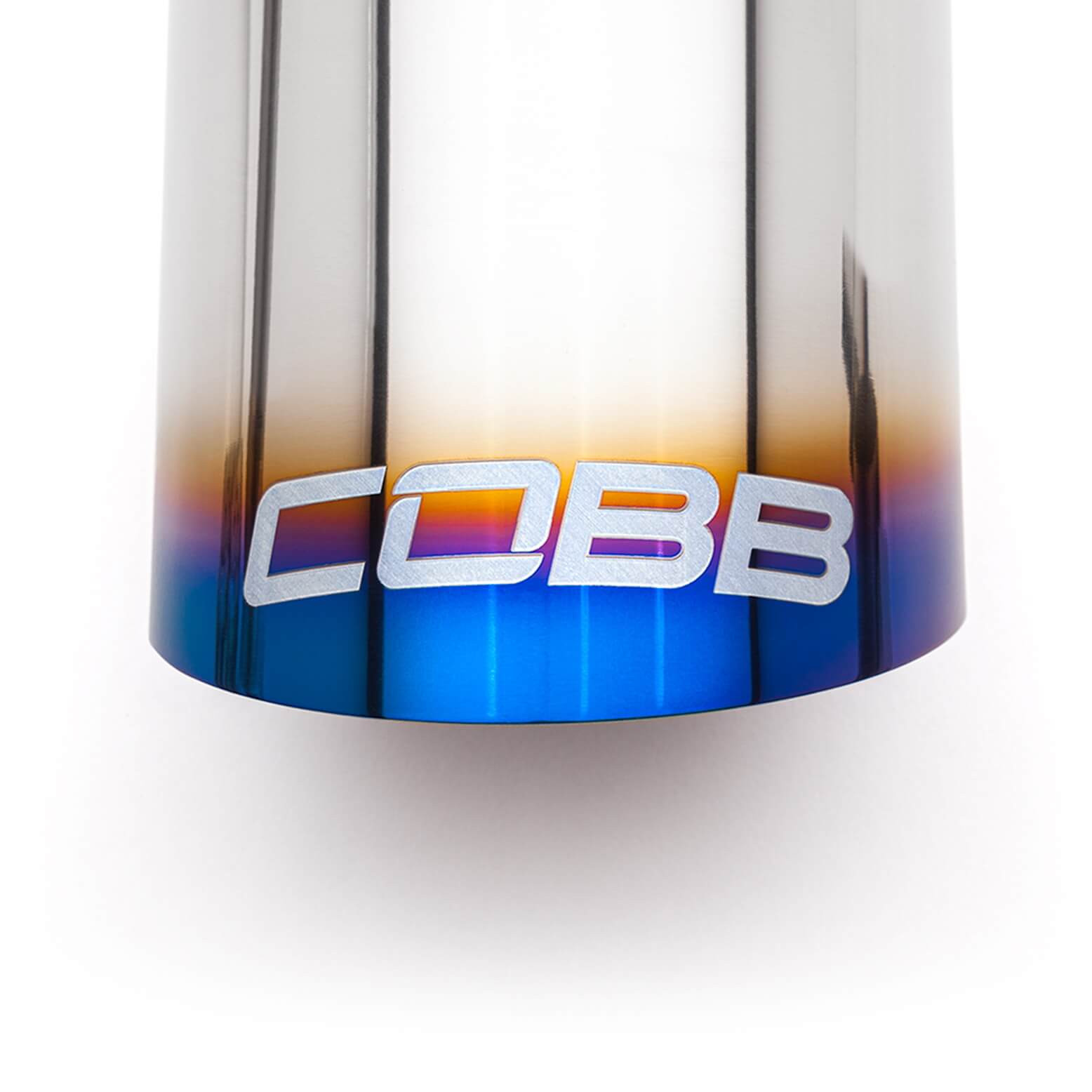 COBB Blued Titanium Tip Kit, 2014-2022 Golf GTI - Angle 3