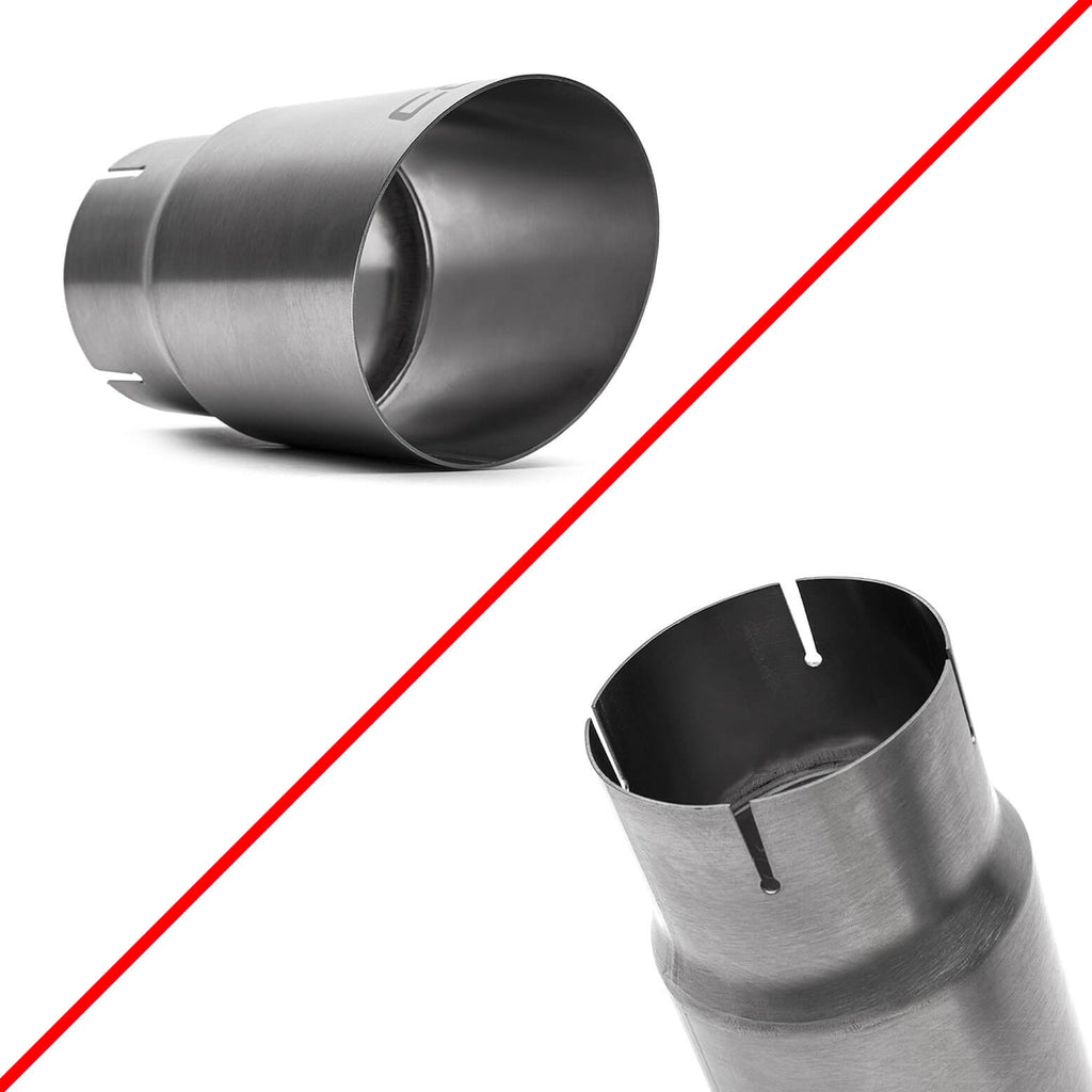 COBB Brushed Titanium Tip Kit, 2002-2007 WRX & 2004-2007 STi - Angle 3
