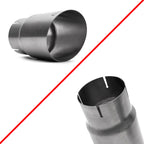 COBB Brushed Titanium Tip Kit, 2002-2007 WRX & 2004-2007 STi - Angle 3