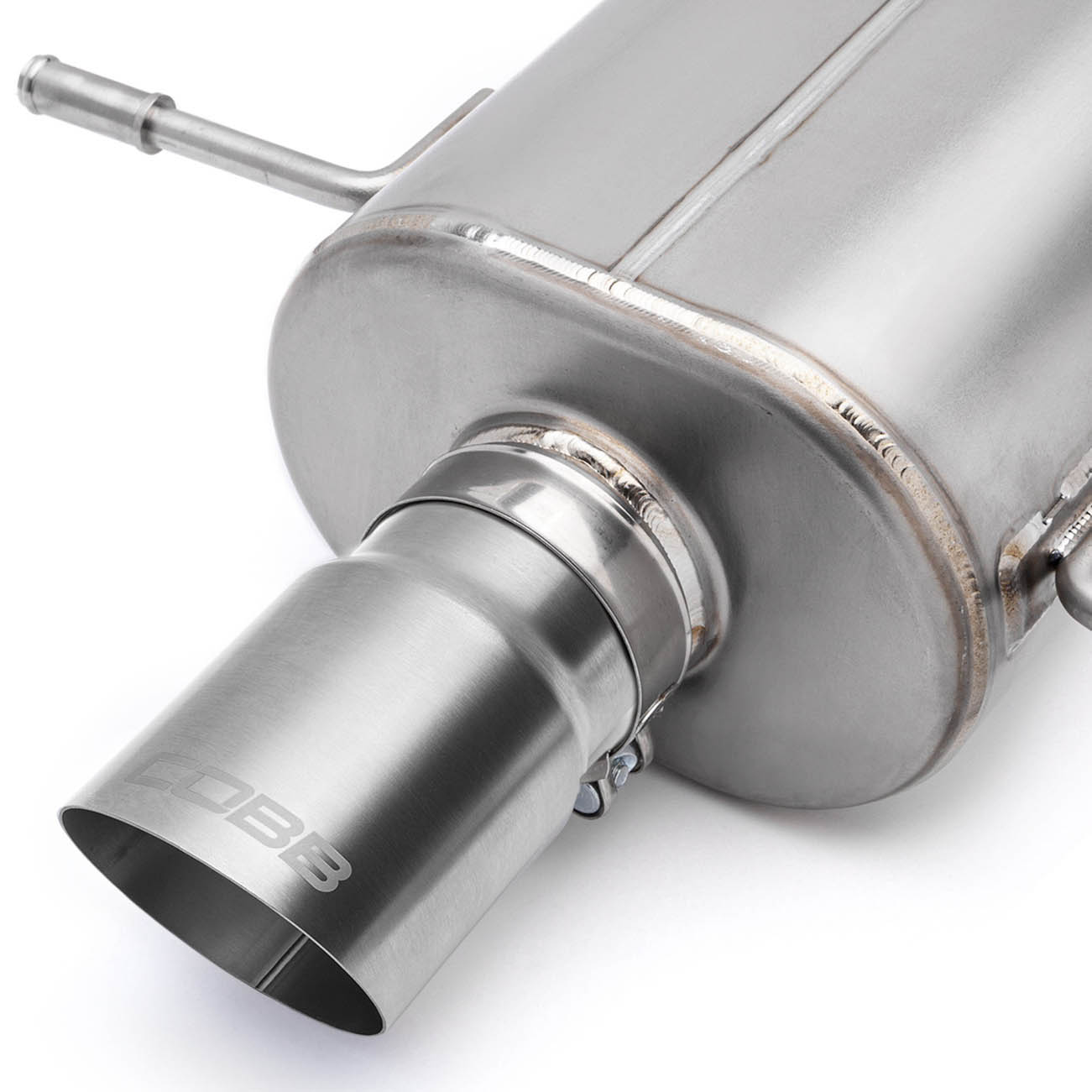 COBB Brushed Titanium Tip Kit, 2002-2007 WRX & 2004-2007 STi - Angle 4
