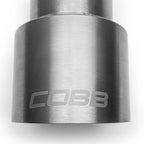 COBB Brushed Titanium Tip Kit, 2011-2021 STi & 2011-2026 WRX - Angle 3