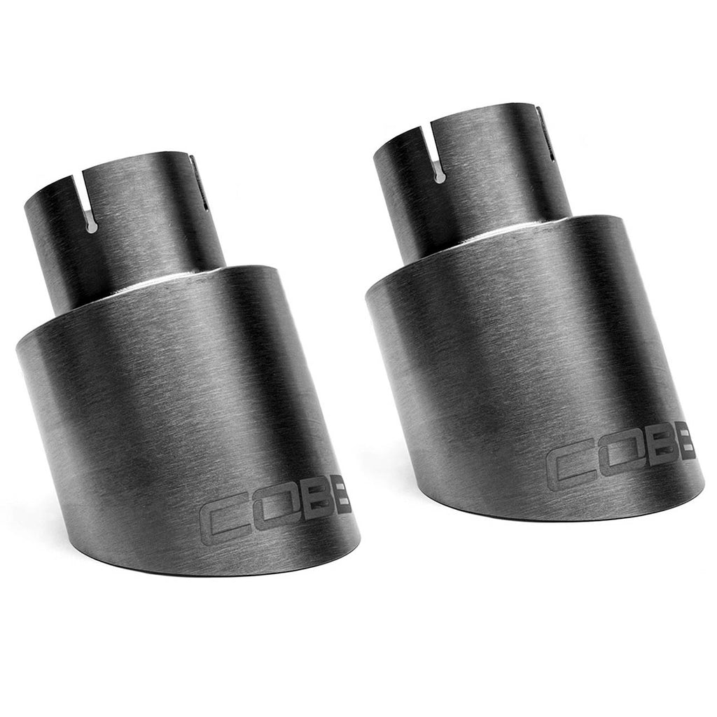 COBB Brushed Titanium Tip Kit, 2014-2022 Golf GTI - Angle 2