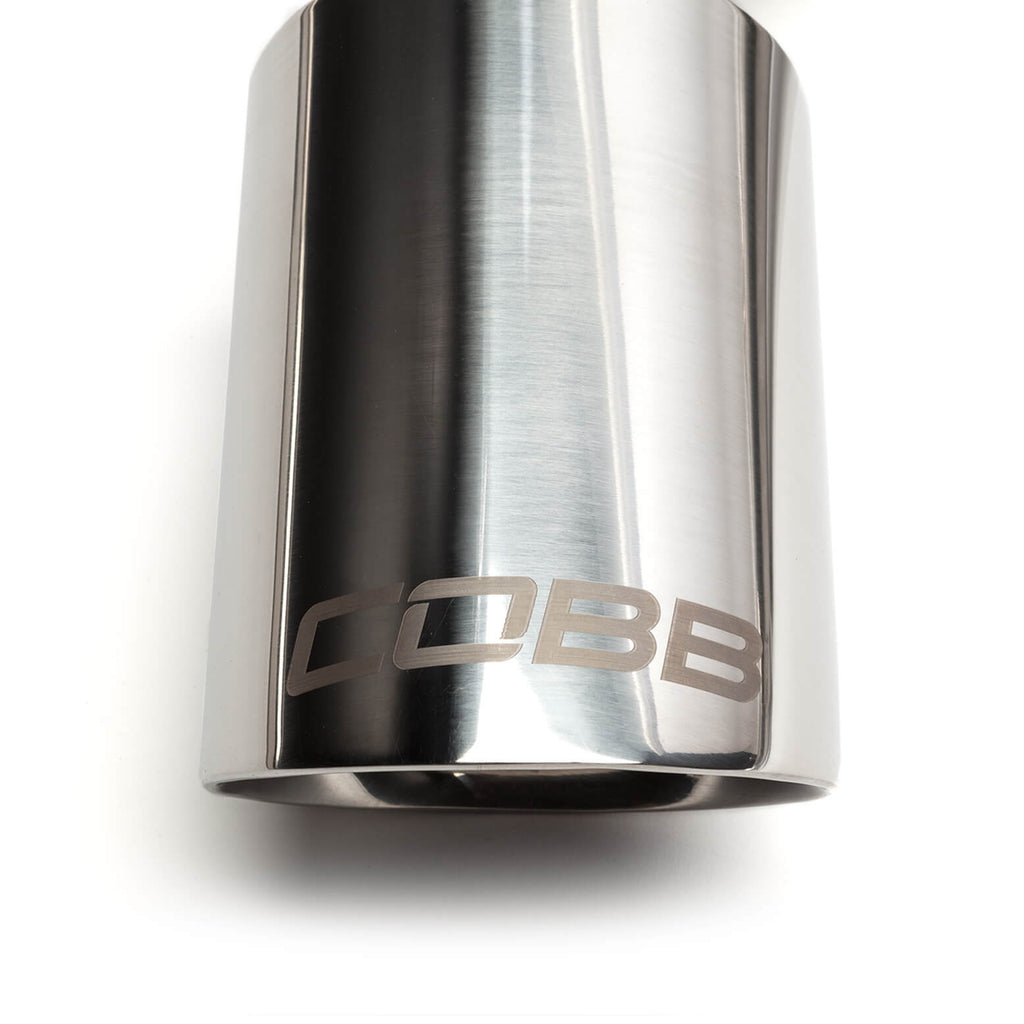 COBB Cat-Back Exhaust System, 2018-2020 VW GTI Mk7.5 USDM - Angle 2