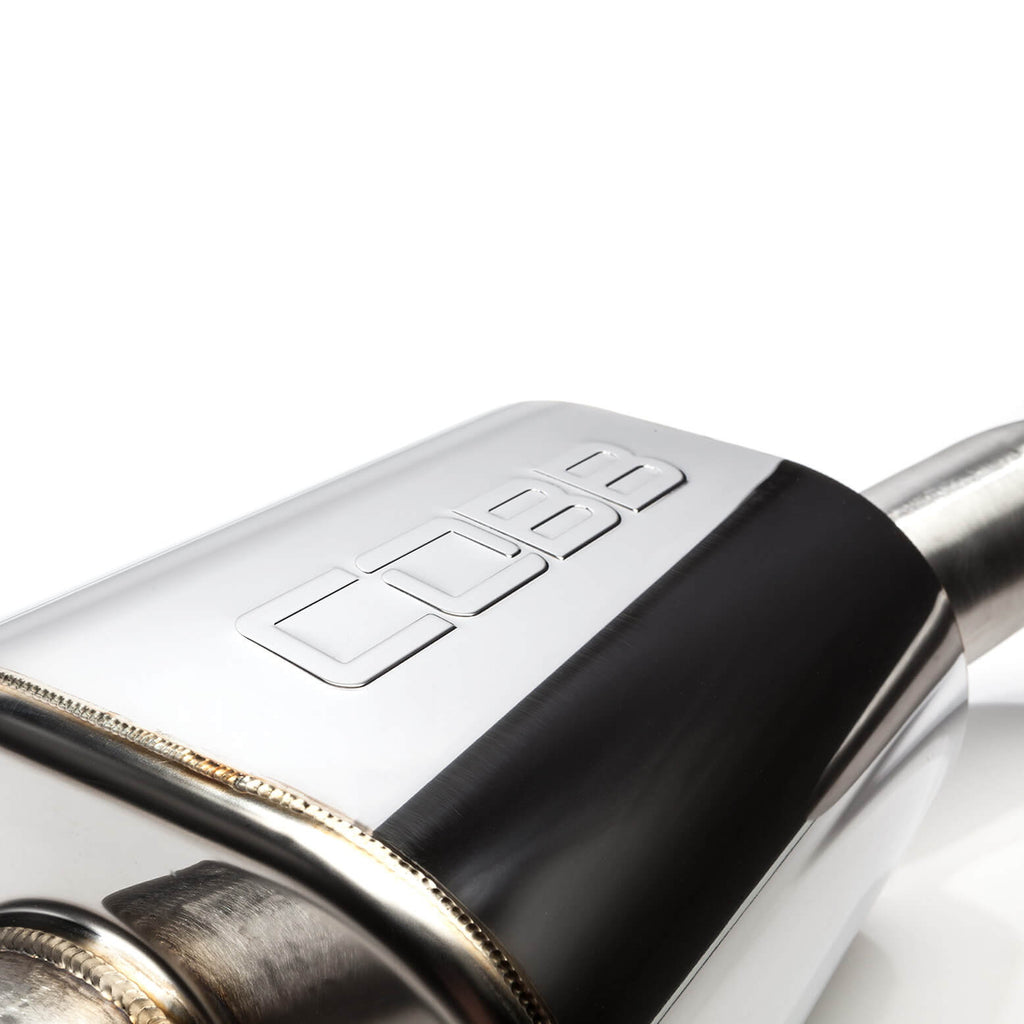 COBB Cat-Back Exhaust System, 2018-2020 VW GTI Mk7.5 USDM - Angle 3