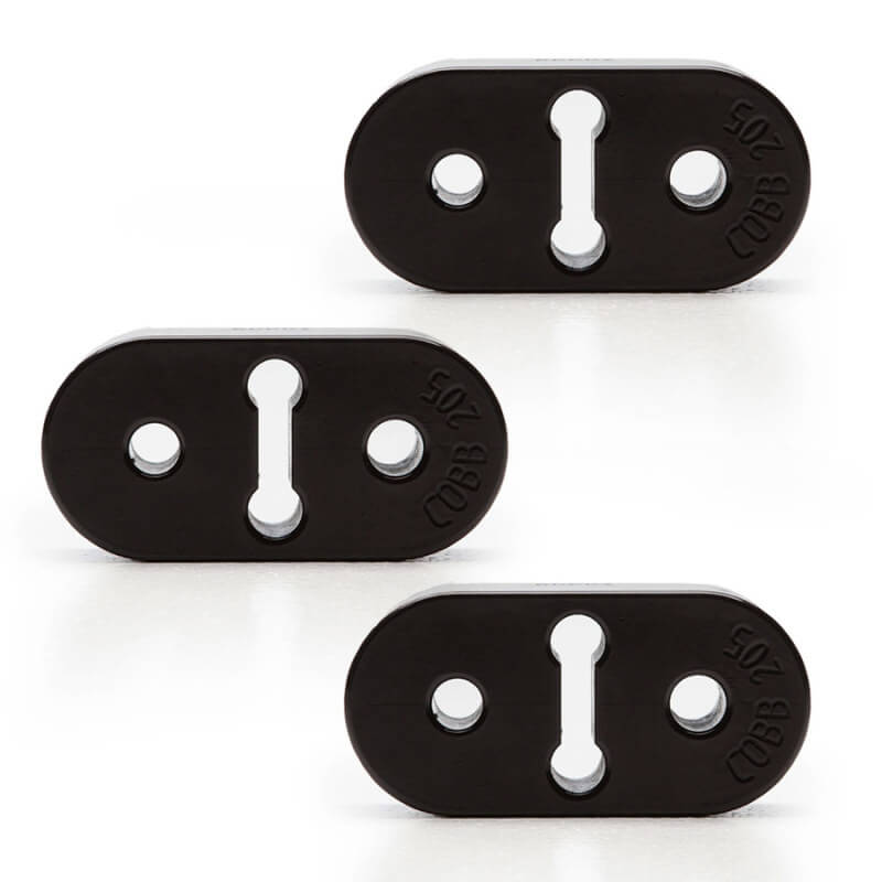 COBB Exhaust Hanger 3-Piece Kit (Black), 2014-2019 Fiesta ST