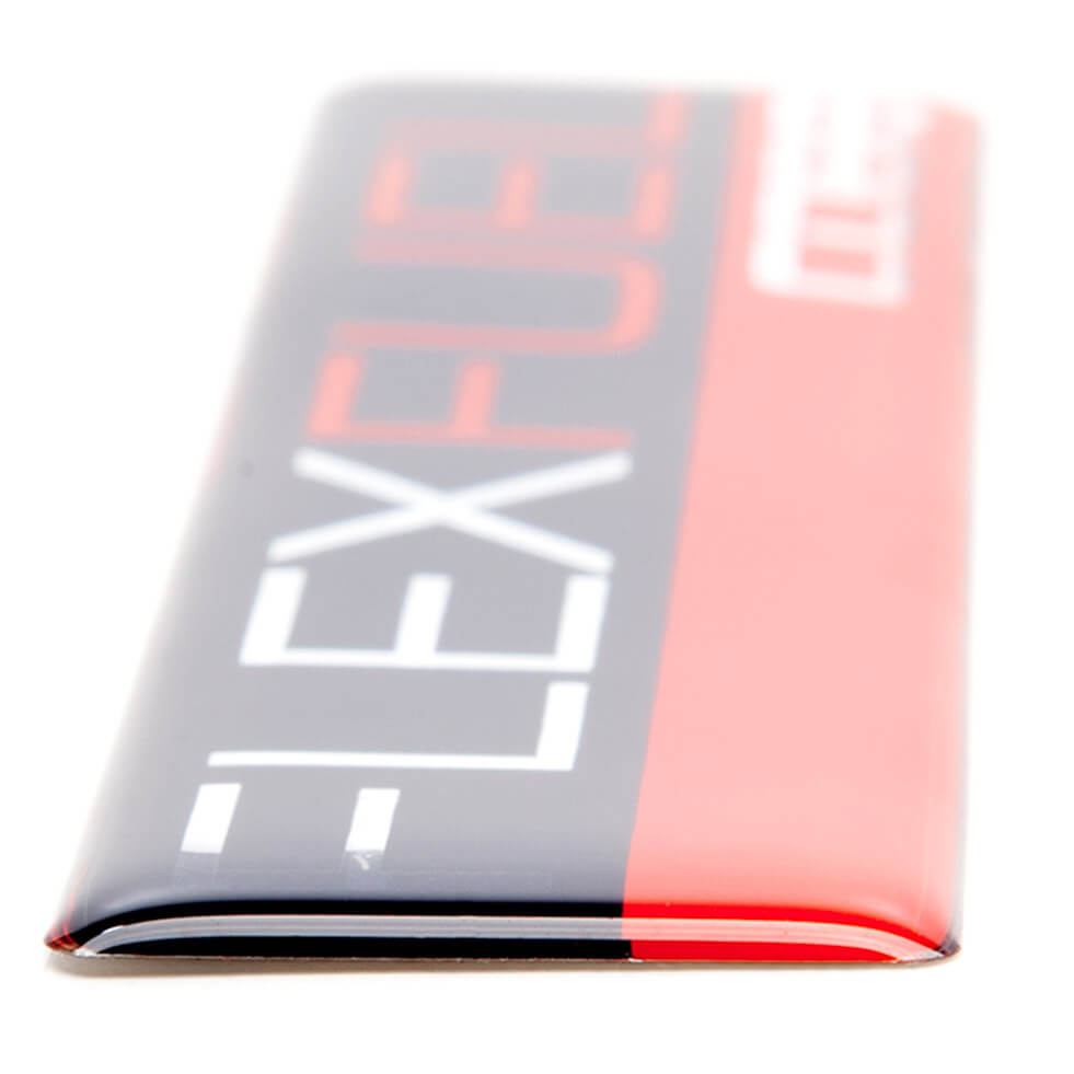 COBB Flex Fuel Badge (4in Wide) - Angle 2