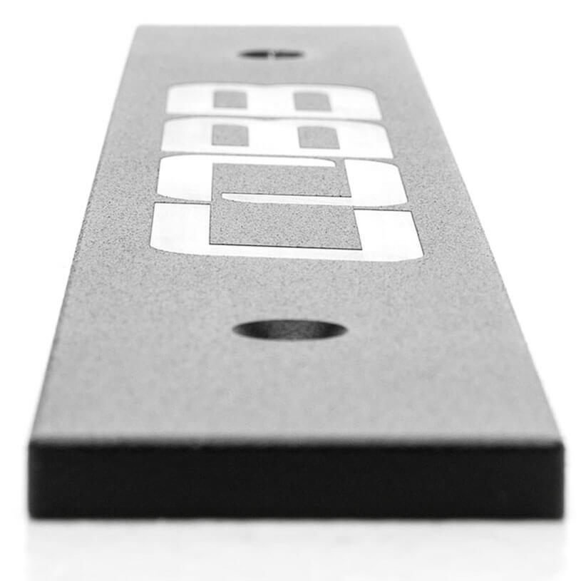 COBB Front License Plate Delete (Black), 2006-2014 WRX & 2006-2014 STi - Angle 2
