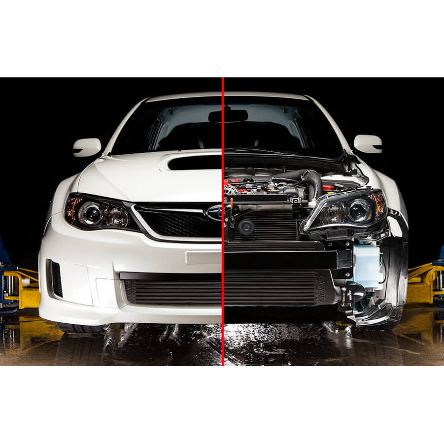 COBB Front Mount Intercooler Core Only (Black), 2008-2014 WRX & STi - Angle 4