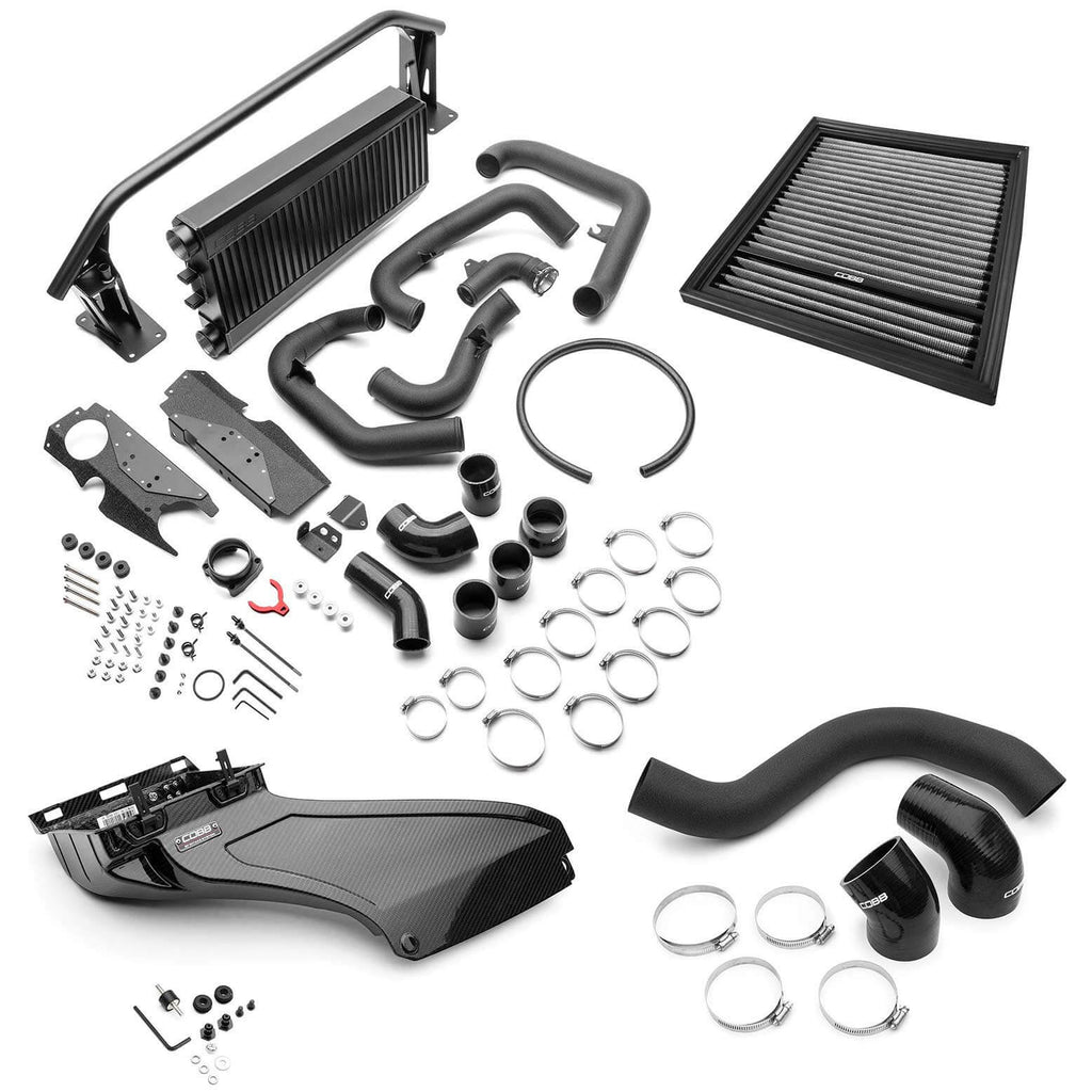 COBB Front Mount Intercooler + Redline Carbon Fiber Intake (Black), 2022-2025 WRX