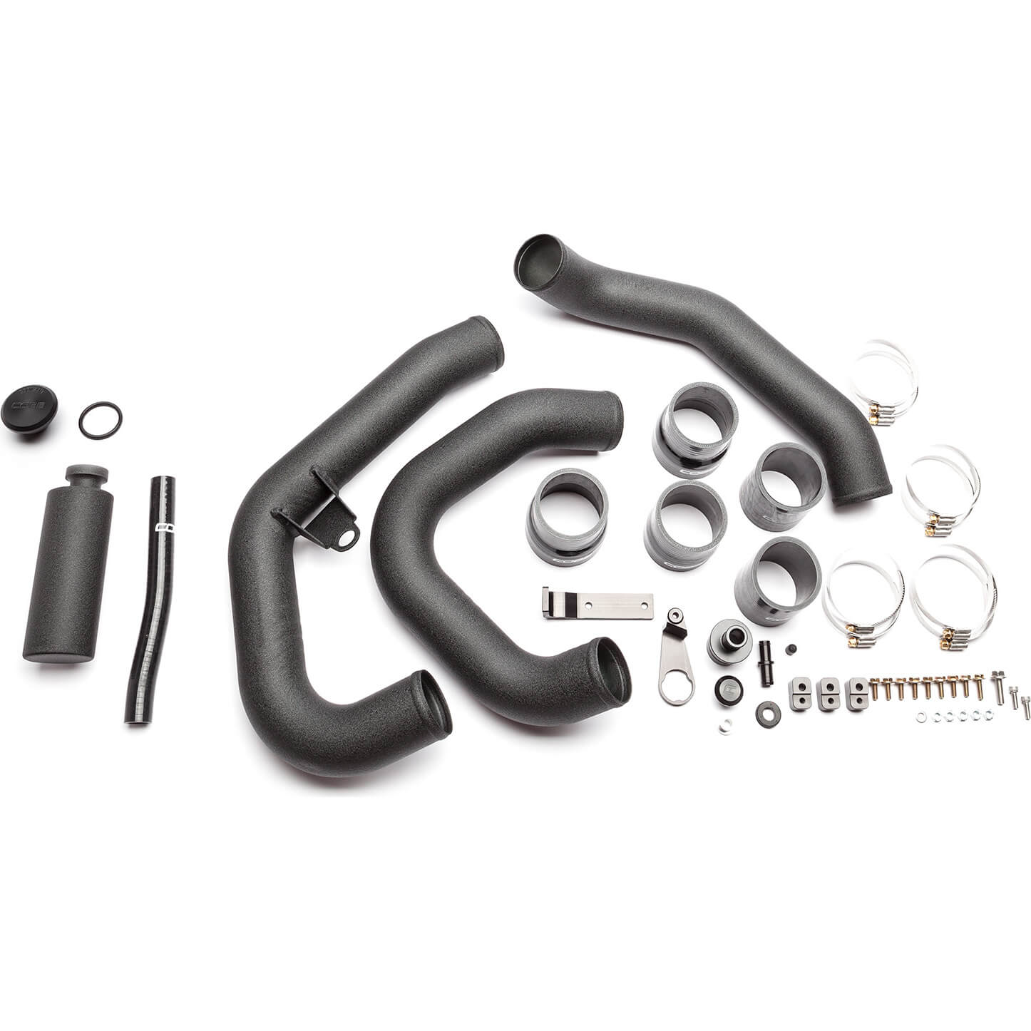 COBB Intercooler Pipe Kit (Cold Side, Wrinkle Black, For COBB FMIC Only), 2015-2021 WRX