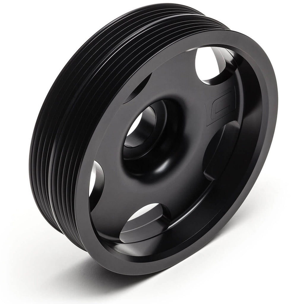 COBB Lightweight Crank Pulley (Stealth Black), 2002-2014 WRX & 2004-2021 STi