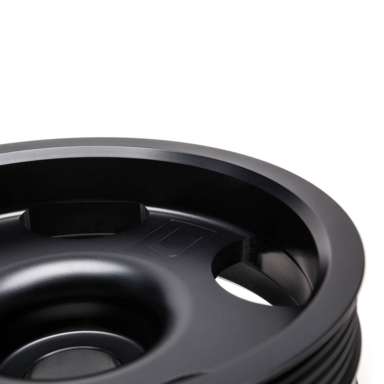 COBB Lightweight Crank Pulley (Stealth Black), 2002-2014 WRX & 2004-2021 STi - Angle 2