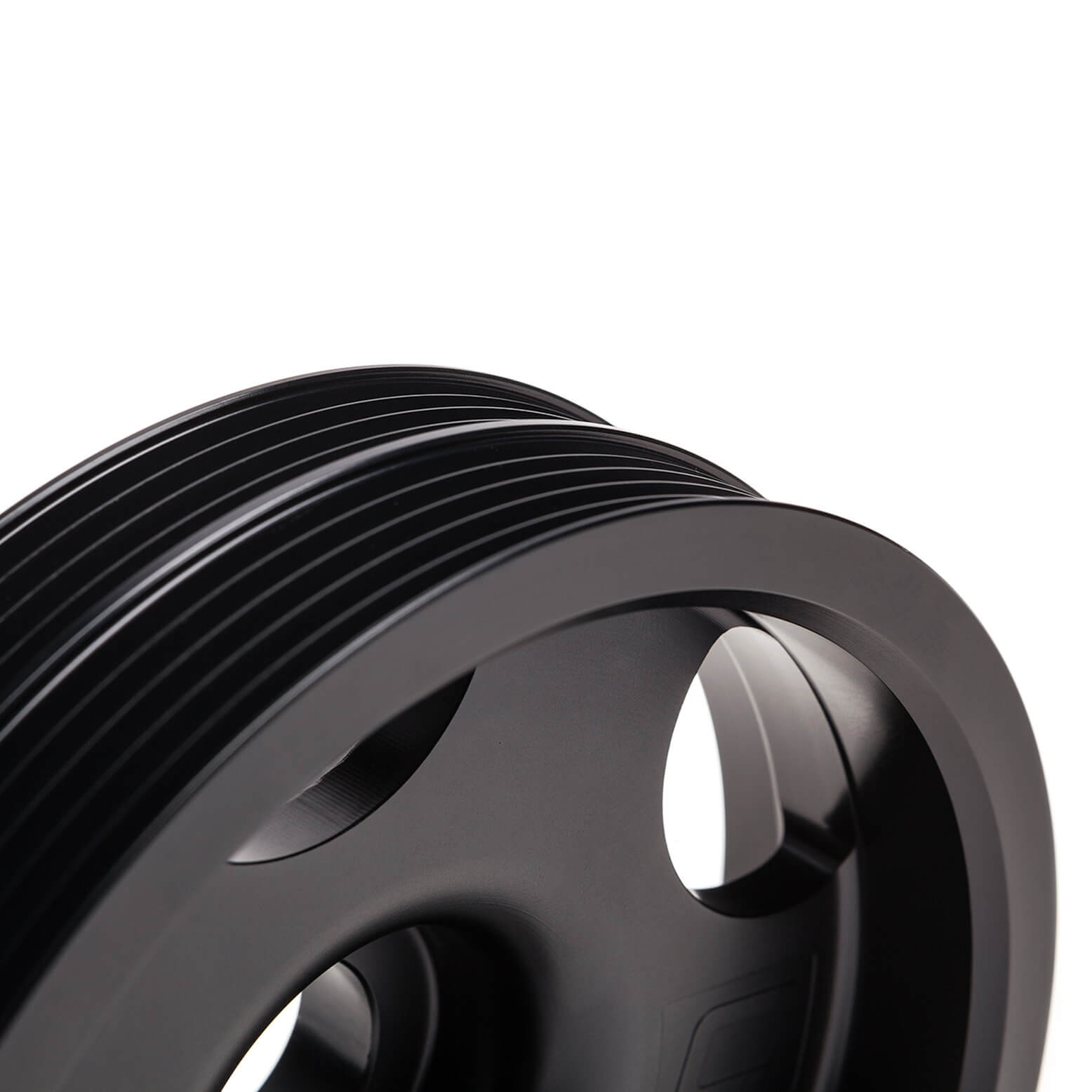 COBB Lightweight Crank Pulley (Stealth Black), 2002-2014 WRX & 2004-2021 STi - Angle 3