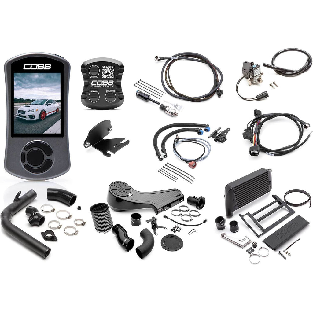 COBB NexGen Stage 2+ CAN Flex Fuel Redline Carbon Fiber Power Package, 2015-2017 WRX (6MT)