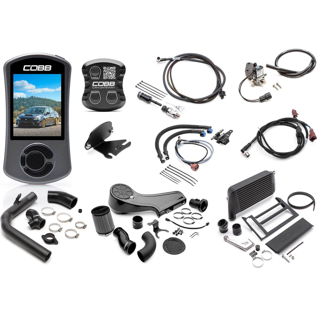 COBB NexGen Stage 2+ CAN Flex Fuel Redline Carbon Fiber Power Package, 2018-2021 WRX (6MT)