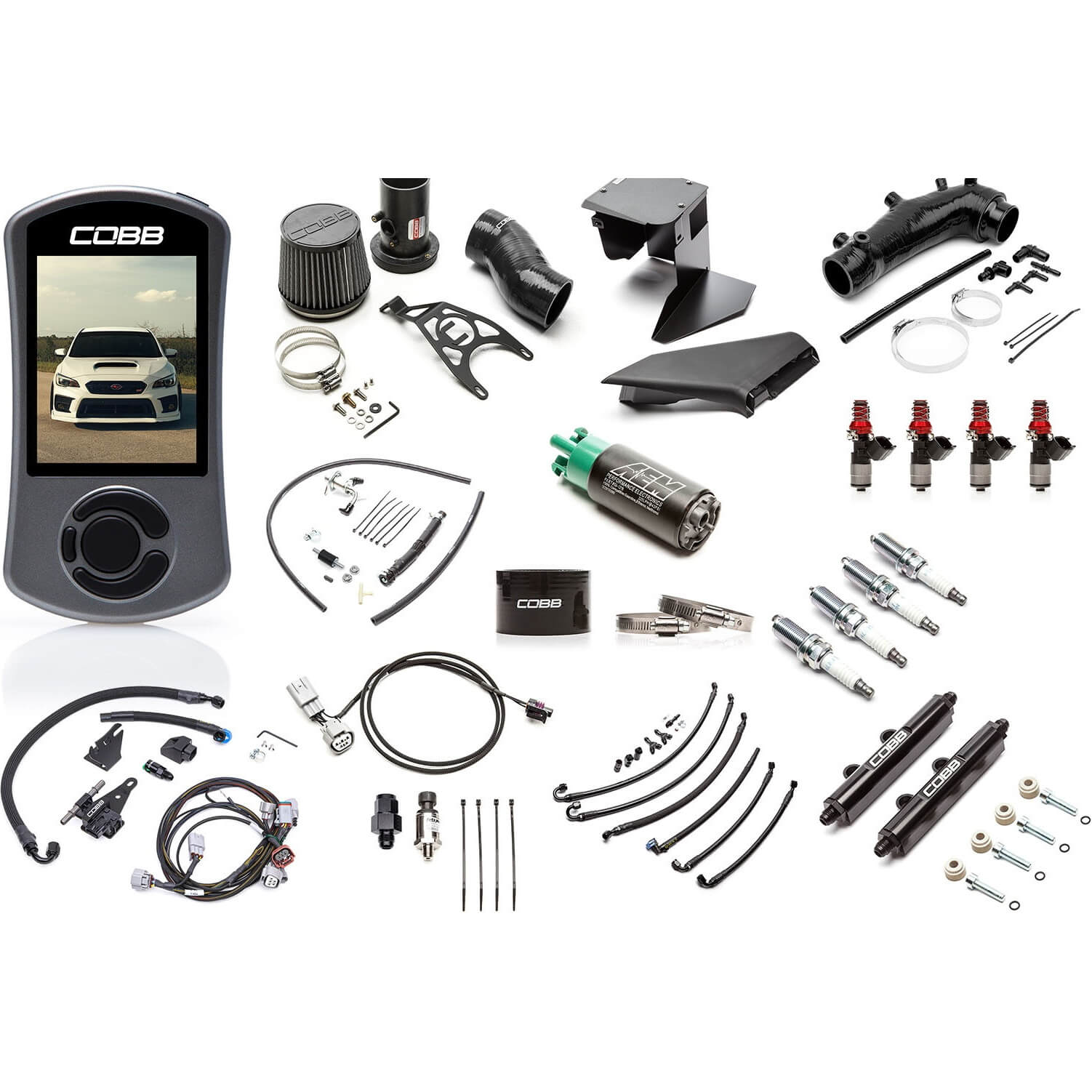 COBB NexGen Stage 2+ Flex Fuel Power Package (Stealth Black), 2018 STi Type RA & 2019-2021 STi