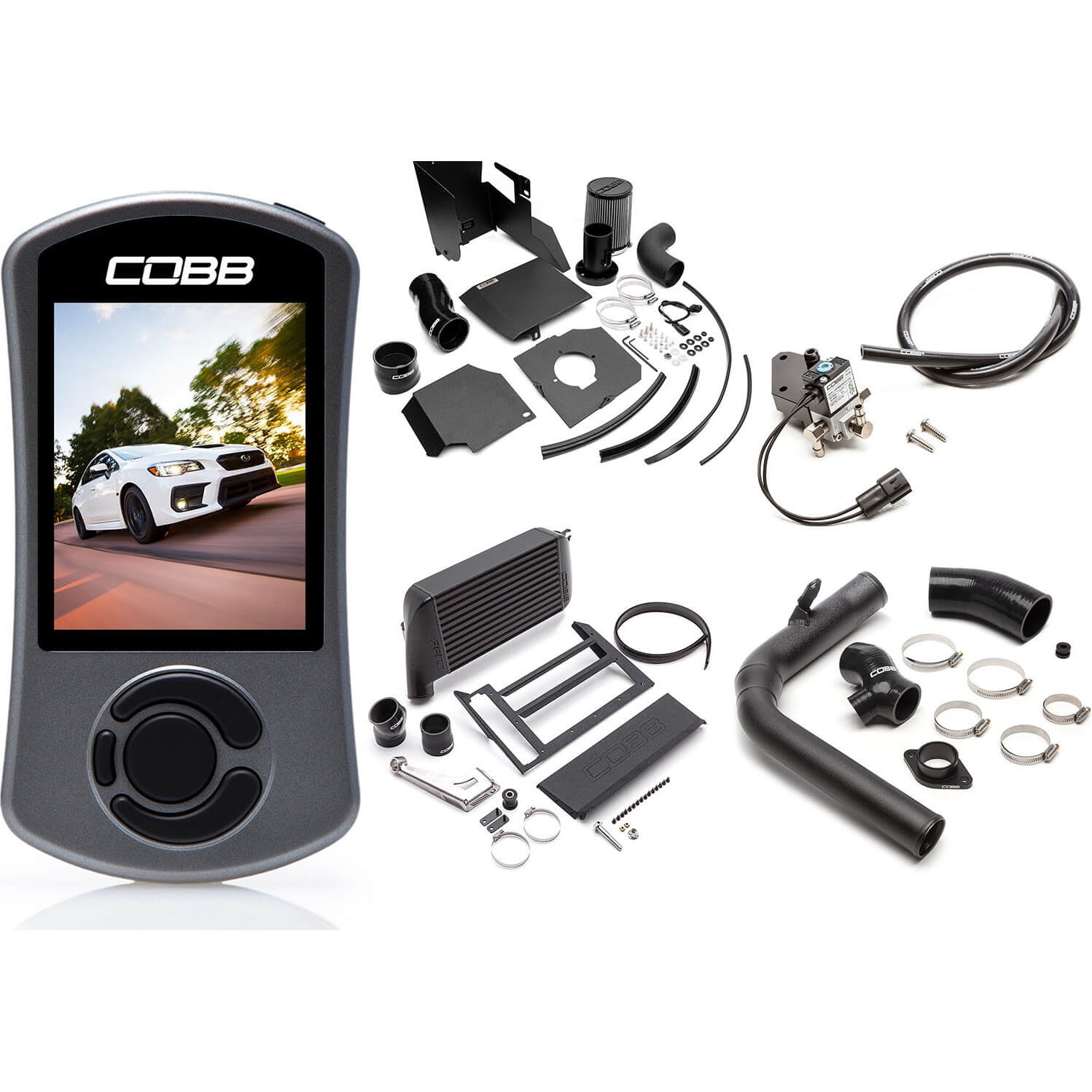 COBB NexGen Stage 2 Power Package (w/ SF Intake & Black TMIC), 2015-2021 WRX