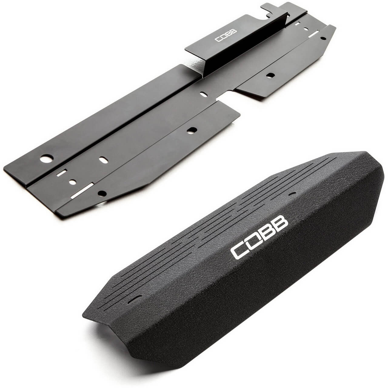 COBB Radiator Shroud + Alternator Cover (Wrinkle Black), 2008-2014 WRX & 2008-2014 STi