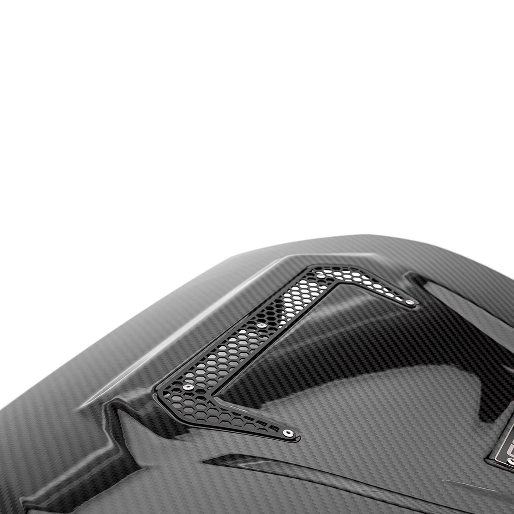 COBB Redline Carbon Fiber Engine Cover, 2015-2019 Golf R - Angle 3