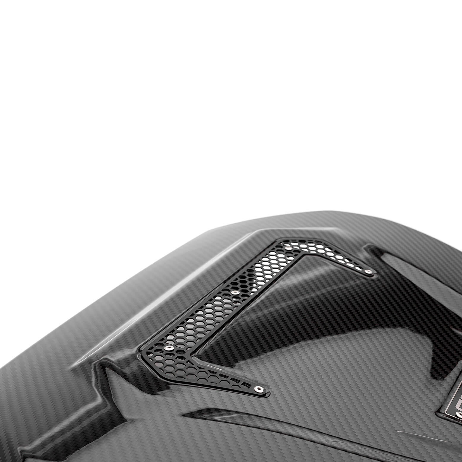 COBB Redline Carbon Fiber Engine Cover, 2015-2019 Golf R - Angle 3