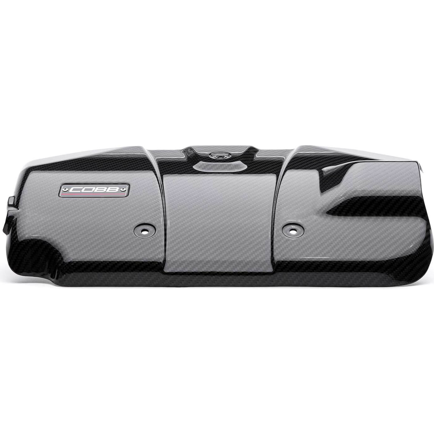 COBB Redline Carbon Fiber Engine Cover (Gloss), 2022-2026 WRX - Angle 2