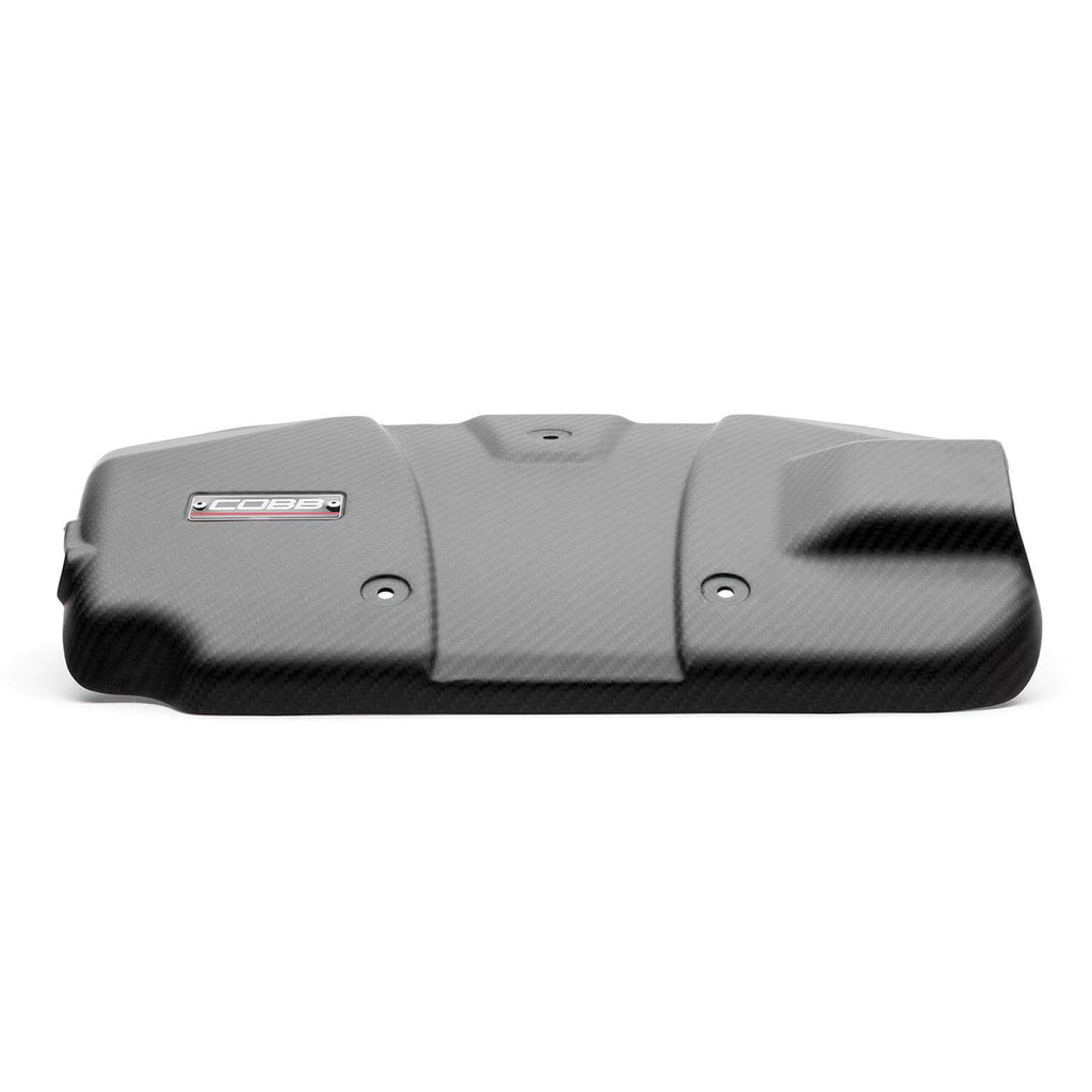 COBB Redline Carbon Fiber Engine Cover (Matte), 2022-2026 WRX - Angle 2