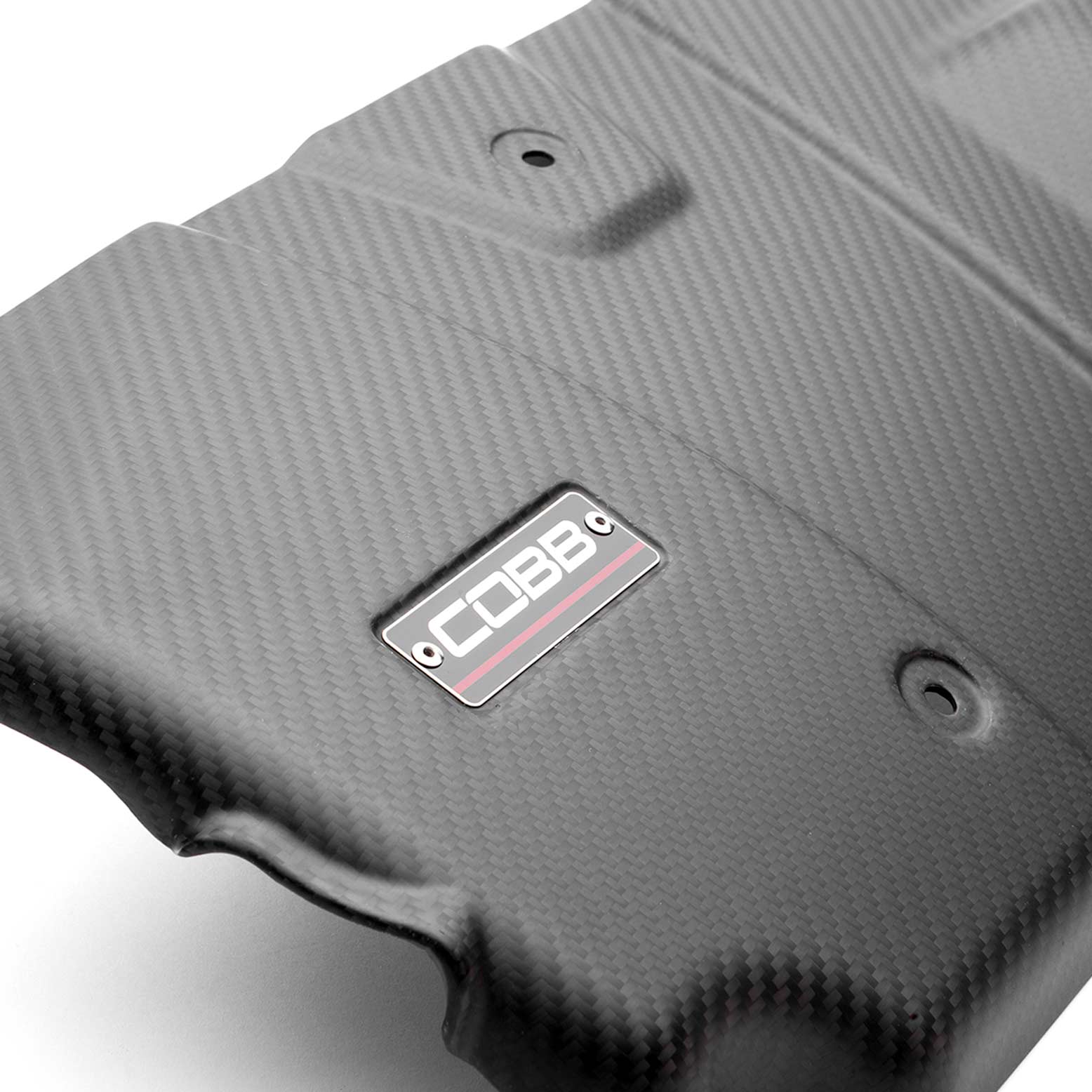 COBB Redline Carbon Fiber Engine Cover (Matte), 2022-2026 WRX - Angle 4