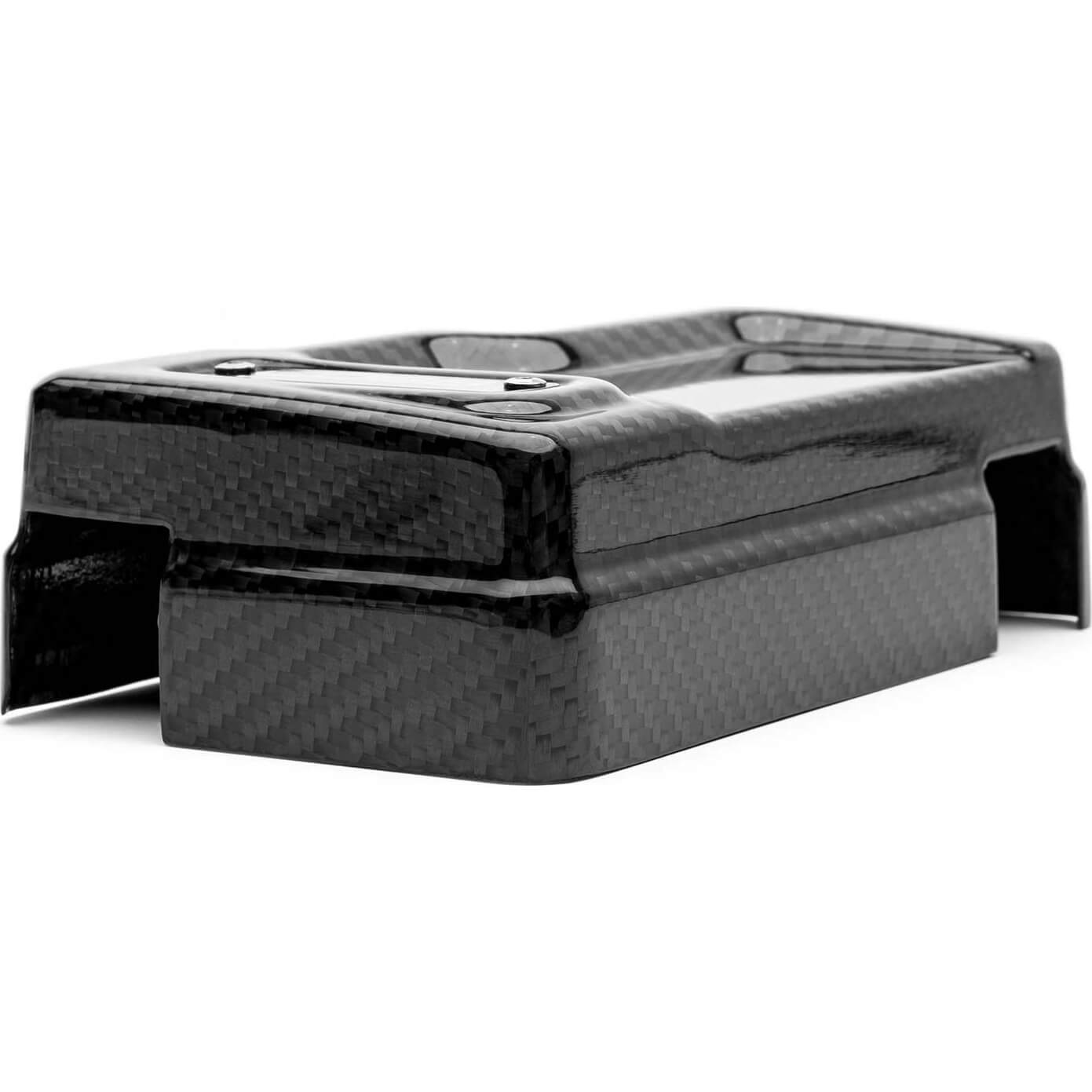 COBB Redline Carbon Fiber Fuse Cover (Passenger Side, Gloss), 2022-2026 WRX - Angle 3