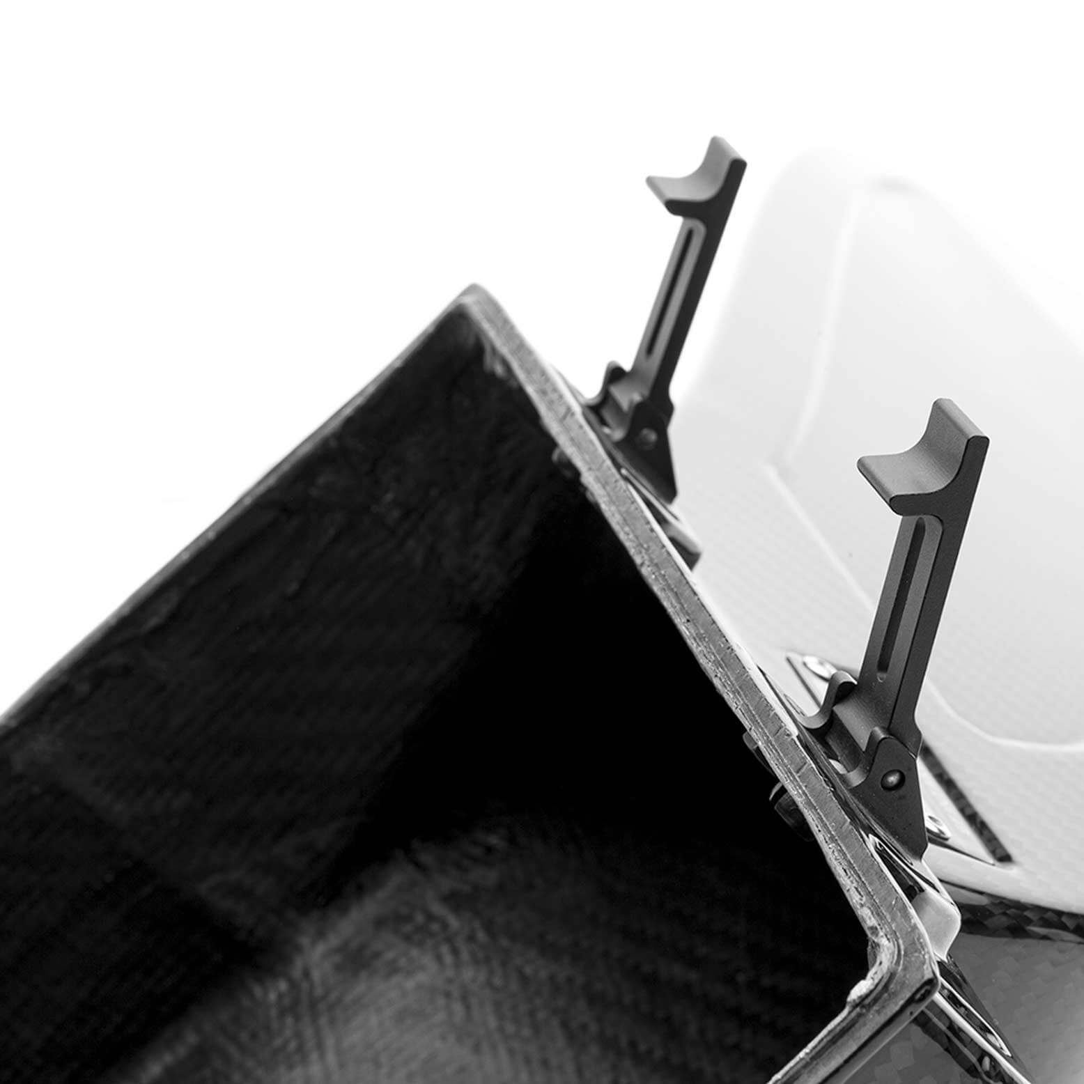 COBB Redline Carbon Fiber Power Scoop (Gloss), 2022-2026 WRX - Angle 4