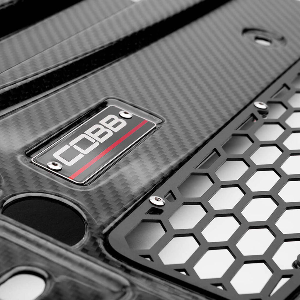 COBB Redline Carbon Fiber Radiator Shroud, 2017-2020 Raptor - Angle 3