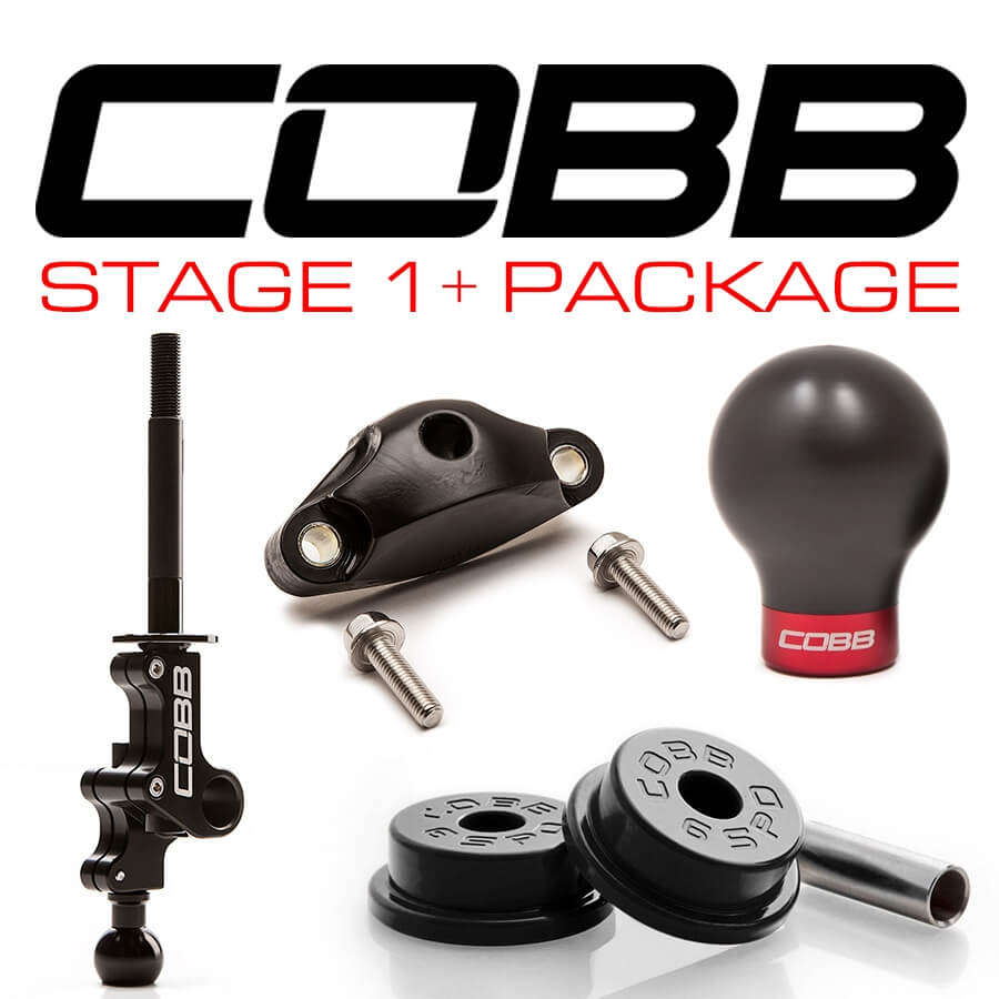 COBB Shifter/Bushings/Rear Bushing/Knob Combo (White), 2004-2021 STi