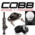 COBB Shifter w/ F&R Bushings & White/Black Knob, 2002-2007 WRX w/ OE Short Shifter