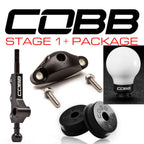 COBB Shifter w/ F&R Bushings & White/Black Knob, 2002-2007 WRX w/ OE Short Shifter
