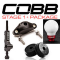 COBB Shifter w/ F&R Bushings & White/Red Knob, 2002-2007 WRX w/ OE Short Shifter