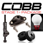 COBB Shifter w/ F&R Bushings & White/Red Knob, 2002-2007 WRX w/ OE Short Shifter