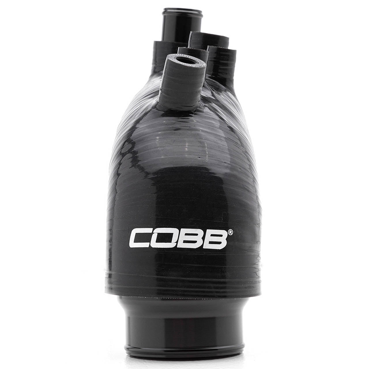 COBB Silicone Turbo Inlet Hose v2 (Stealth Black), 2008-2014 WRX - Angle 2