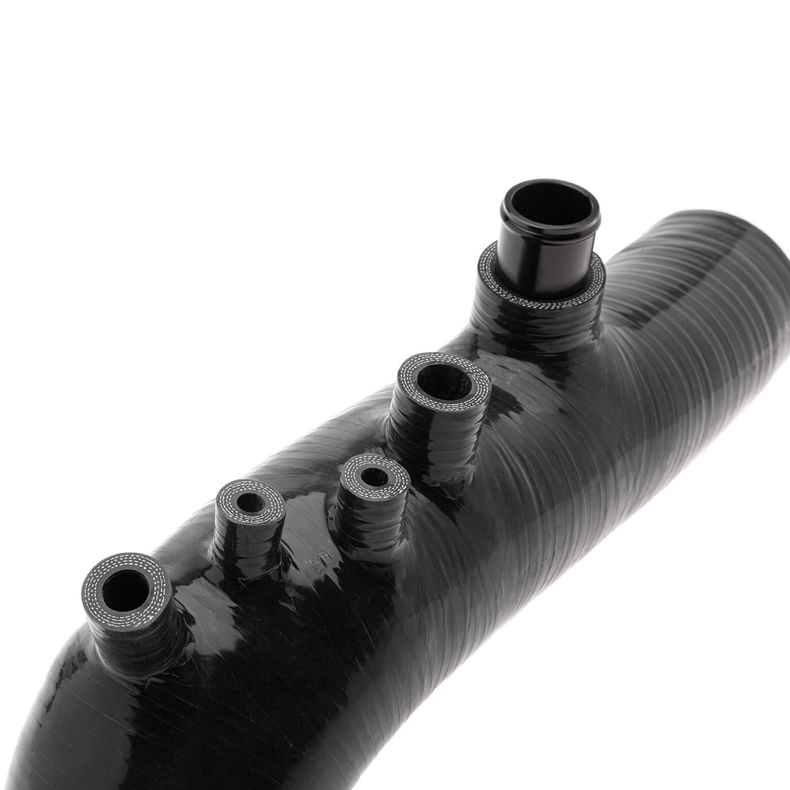 COBB Silicone Turbo Inlet Hose v2 (Stealth Black), 2008-2014 WRX - Angle 4