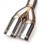 COBB SS Cat-Back Exhaust System w/ Quad Tips, 2008-2015 EVO X - Angle 3