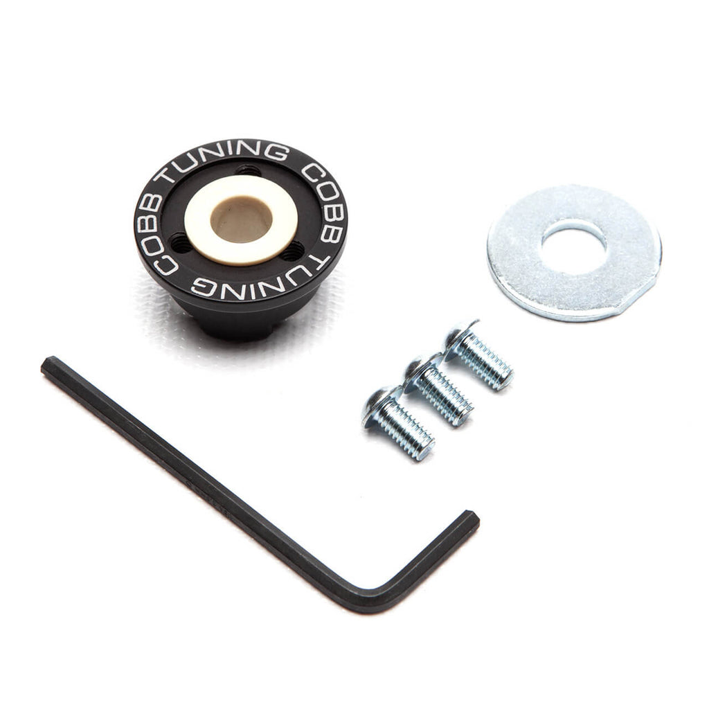 COBB Stage 1+ Drivetrain Package (White w/ Stealth Black), 2015-2026 WRX (6MT) - Angle 3